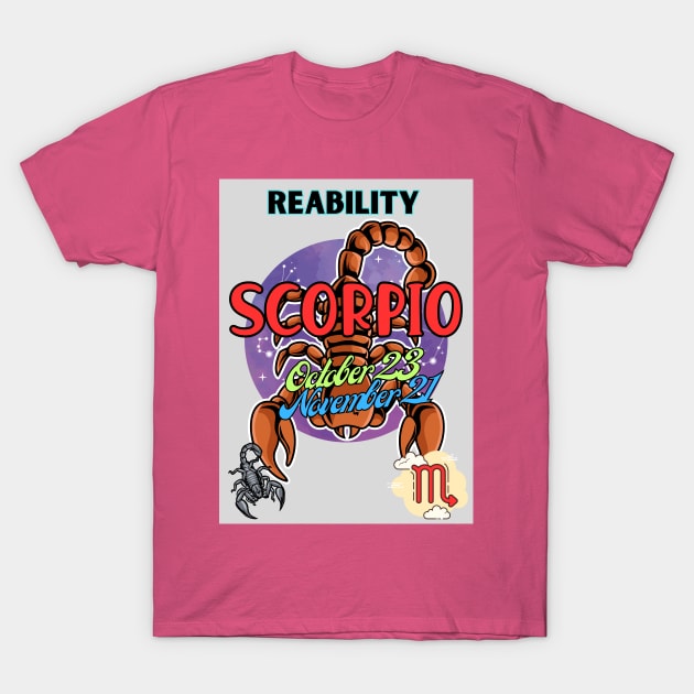 Astrology signs Scorpio Symbols T-Shirt by TopSea